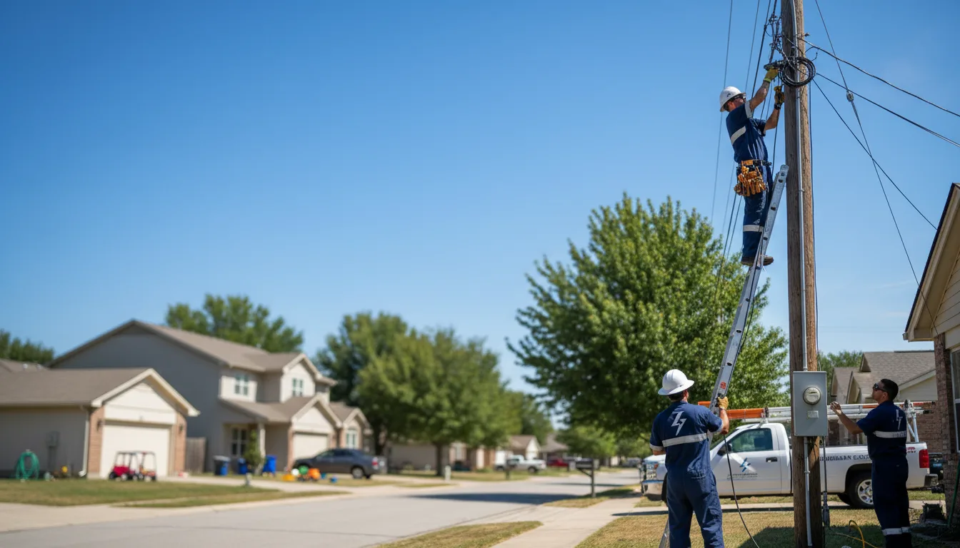 Residential electrician providing installation services in Chambersburg, IL